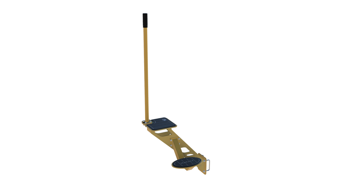 Torchly Bass Boat Trailer Steps - Textured Black